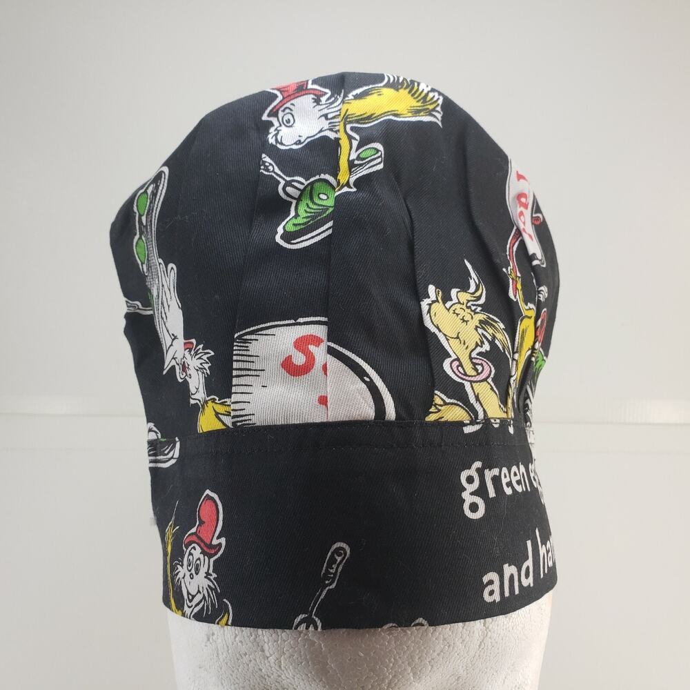 Dr Seuss Chef Hat ASD Living Kids Green Eggs and Ham Black One Size Adjustable